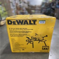 AS-IS - DEWALT 15 Amp Corded 10 in. Job Site Table Saw with Rolling Stand