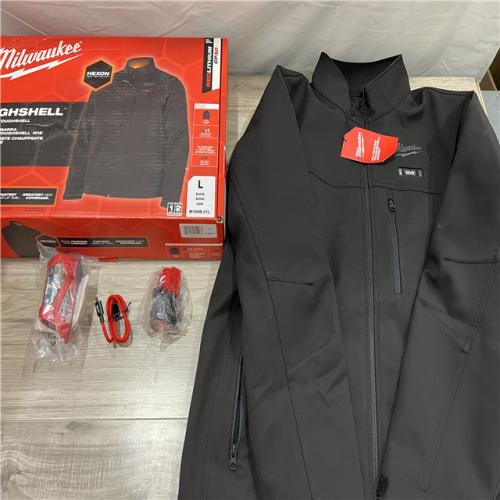 AS-IS Milwaukee Men's Large 12-Volt Lithium-Ion Cordless Tough Shell Black Heated Jacket with