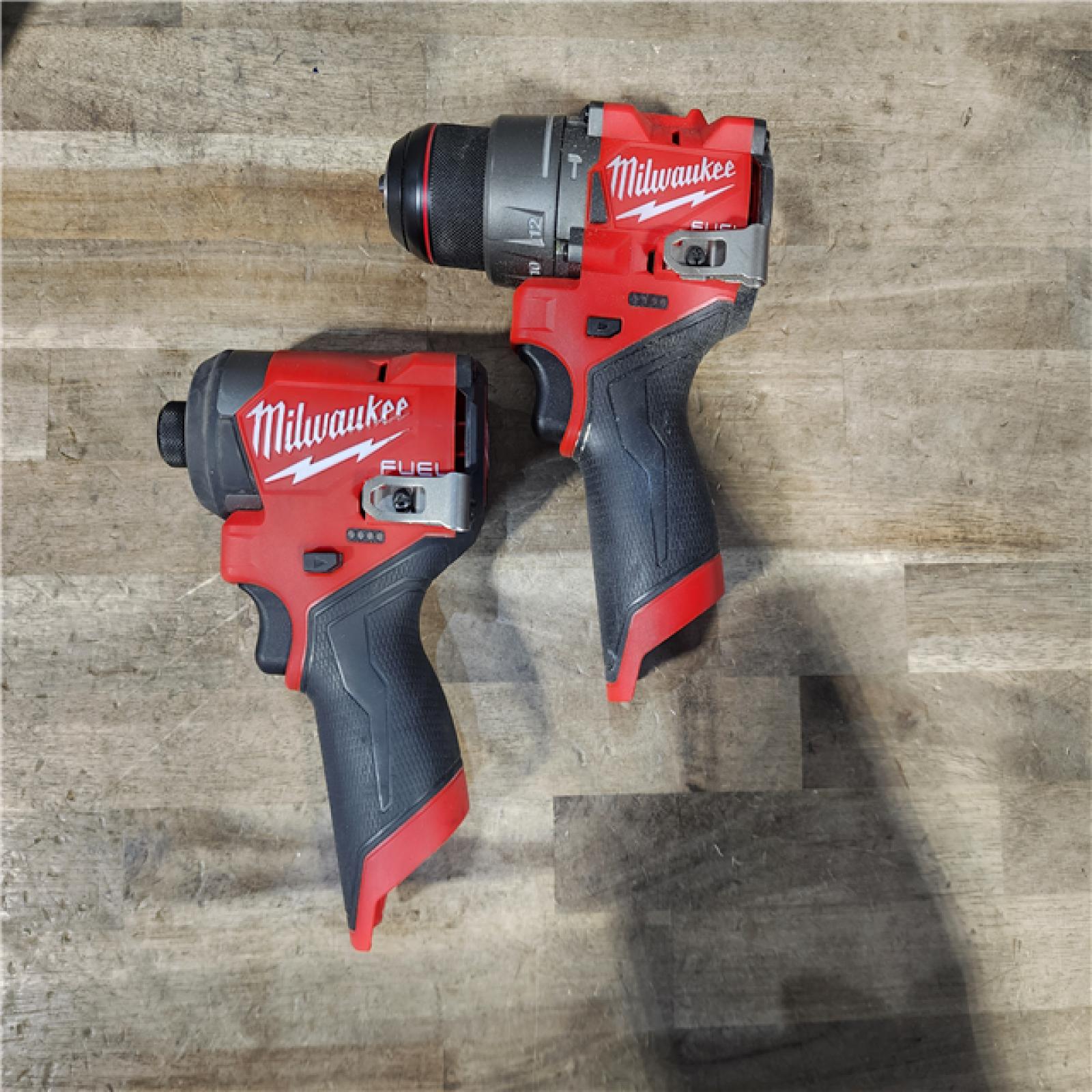 HOUSTON LOCATION - AS-IS Milwaukee 3497-22 12V Brushless Hammer Drill and Impact Driver Combo Kit