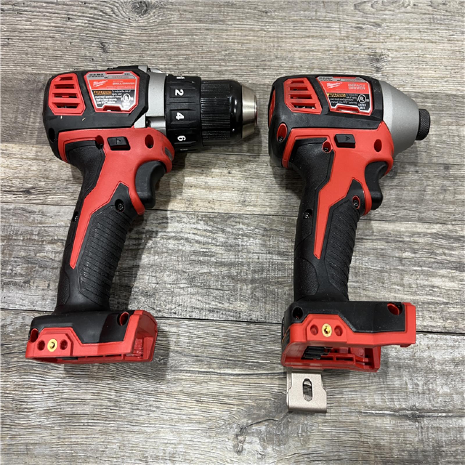 AS-IS Milwaukee 18V Lithium-Ion Cordless Drill Driver/Impact Driver Combo Kit
