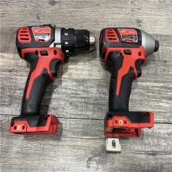 AS-IS Milwaukee 18V Lithium-Ion Cordless Drill Driver/Impact Driver Combo Kit