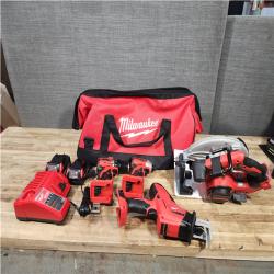 Houston Location AS-IS Milwaukee 18-Volt Lithium-Ion Brushless Cordless (4-Tool) Combo Kit