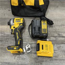 AS-IS DEWALT Atomic 20V Max Lithium-Ion Brushless Cordless Compact 1/4 in. Impact Driver Kit