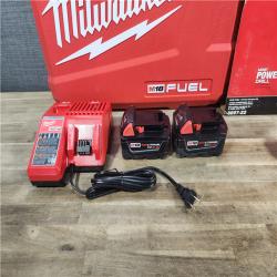 HOUSTON LOCATION - AS-IS (APPEARS LIKE NEW) MILWAUKEE FUEL 18V Lithium-Ion Brushless Cordless Hammer Drill and Impact Driver Combo Kit (2-Tool) with 2 Batteries
