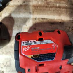Houston Location AS-IS Milwaukee FUEL SURGE 12V Lithium-Ion Brushless Cordless 1/4 in. Hex Impact Driver Compact Kit