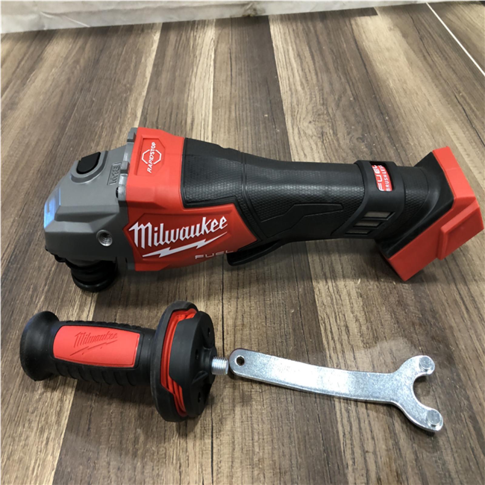 AS-IS Milwaukee FUEL 18-Volt Lithium-Ion Brushless Cordless 4-1/2 in./6 in. Braking Grinder with Paddle Switch (Tool-Only)