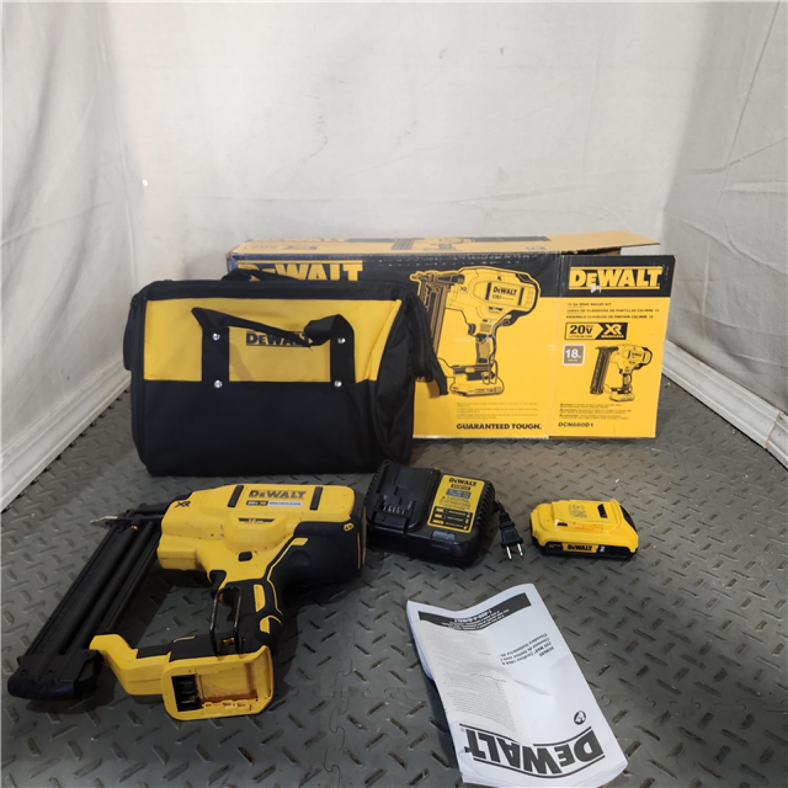 HOUSTON LocationASISDeWalt DCN680D1 20Volt MAX XR Cordless Brad