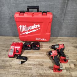 HOUSTON LOCATION - AS-IS (APPEARS LIKE NEW) Milwaukee FUEL 18V Lithium-Ion Brushless Cordless Hammer Drill and Impact Driver Combo Kit