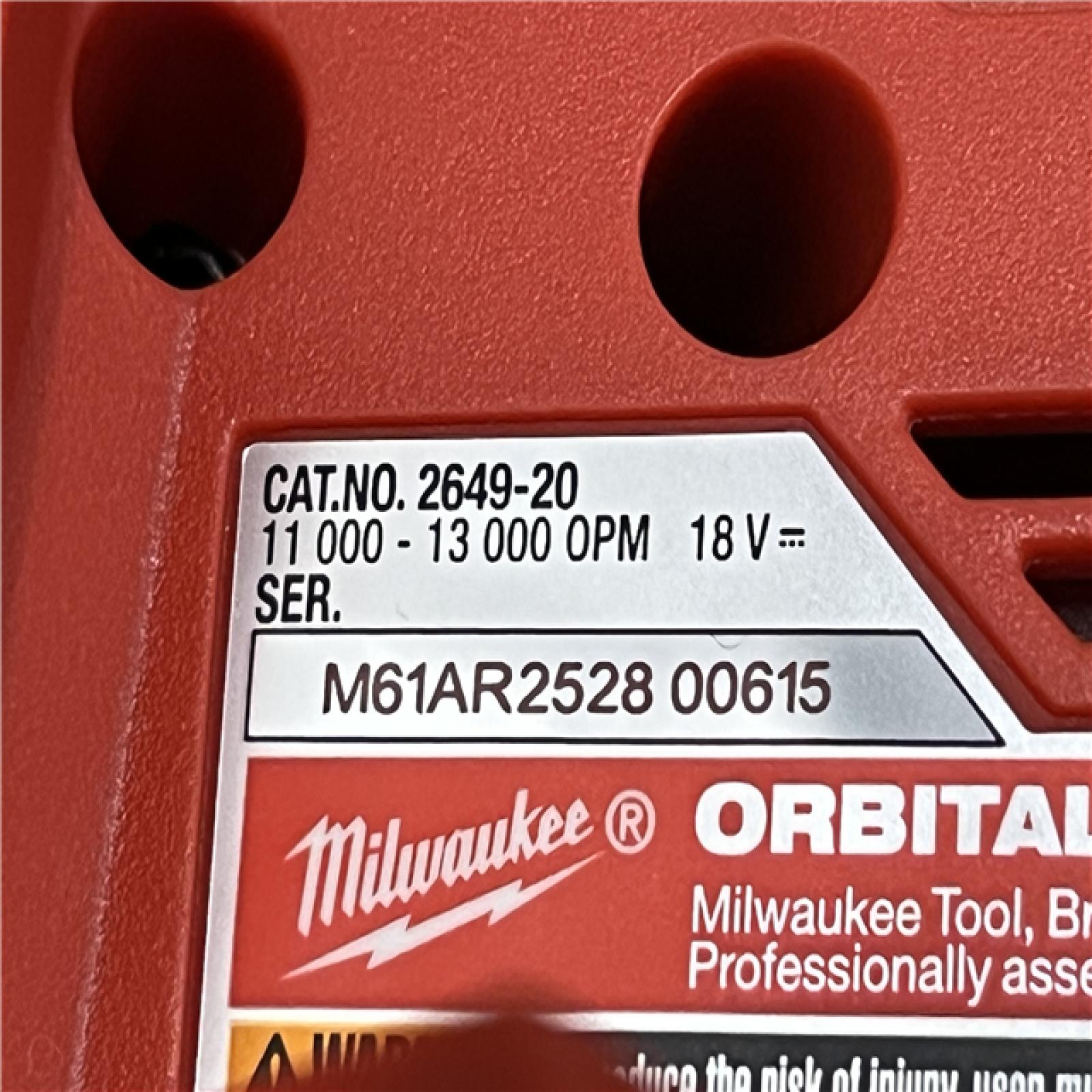 AS-IS Milwaukee 18V Lithium-Ion Cordless 1/4 in. Sheet Sander (Tool-Only)