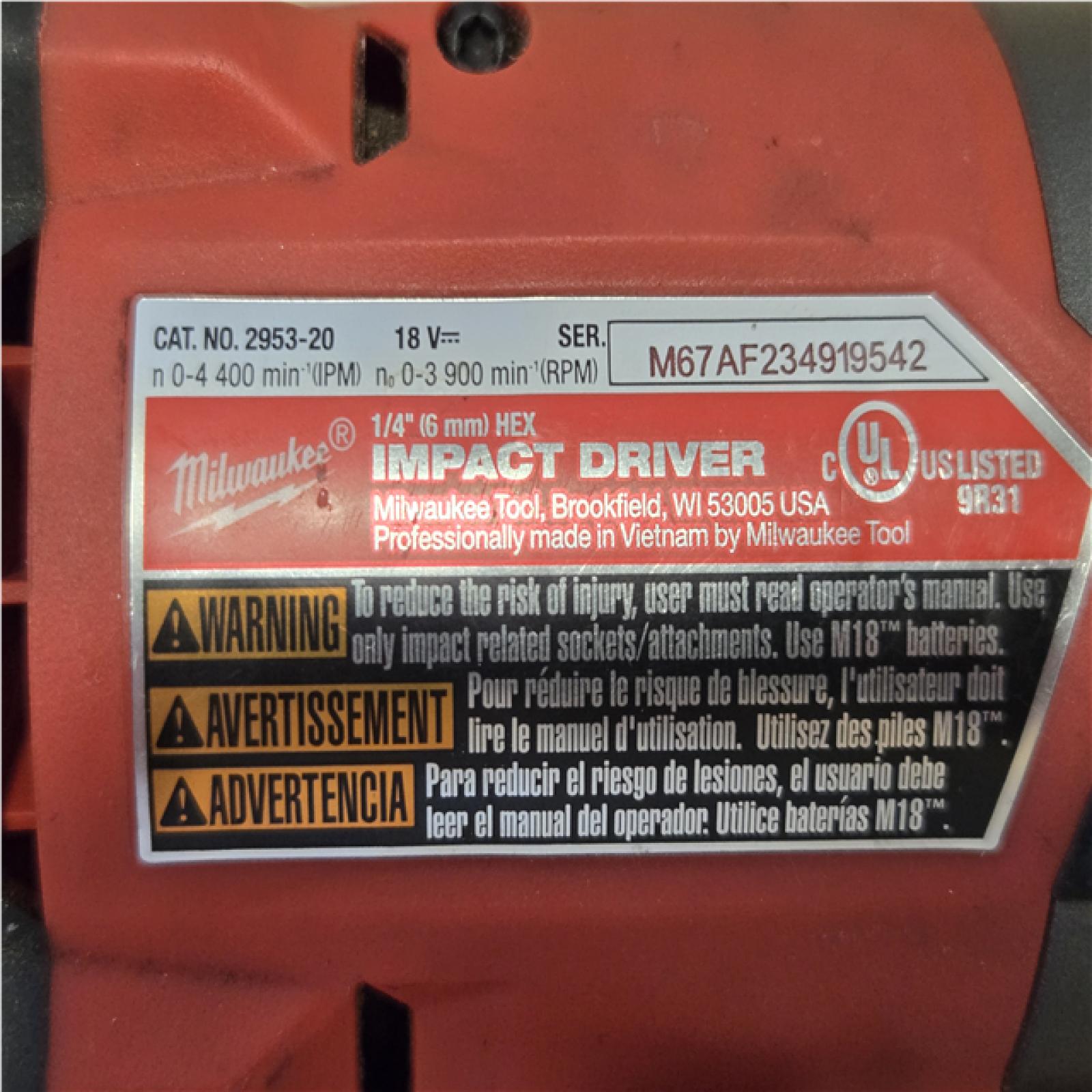 AS-IS Milwaukee FUEL 18V Lithium-Ion Brushless Cordless Hammer Drill and Impact Driver Combo Kit