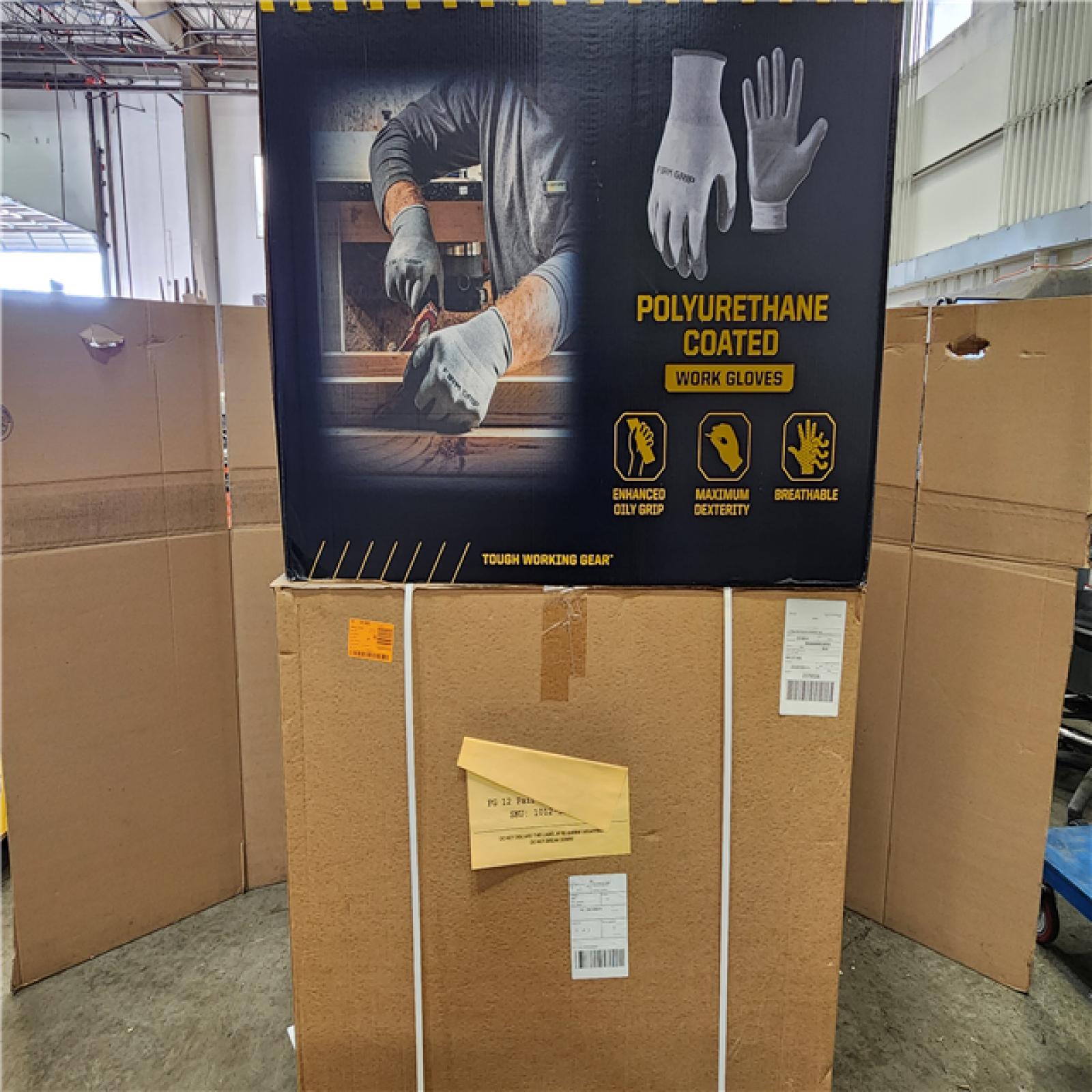 Phoenix NEW FIRM GRIP Large Polyurethane Grip Work Gloves Pallet (400-Gloves)