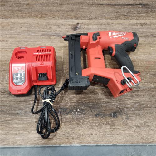 AS-IS Milwaukee M18 FUEL Brushless Cordless 18-Gauge 1-1/2 X 1/4 Narrow Crown Stapler (Tool Only & charge)