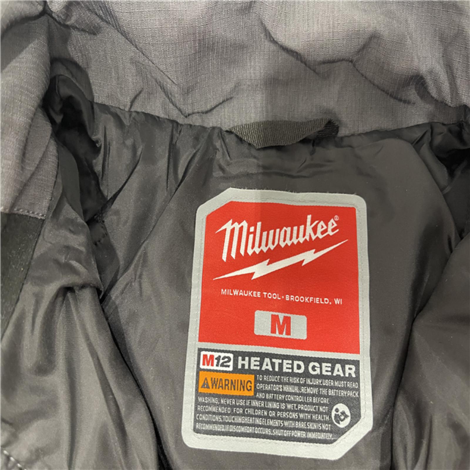 AS-IS- Women's Large M12 12-Volt Lithium-Ion Cordless Gray Heated Jacket Hoodie Kit