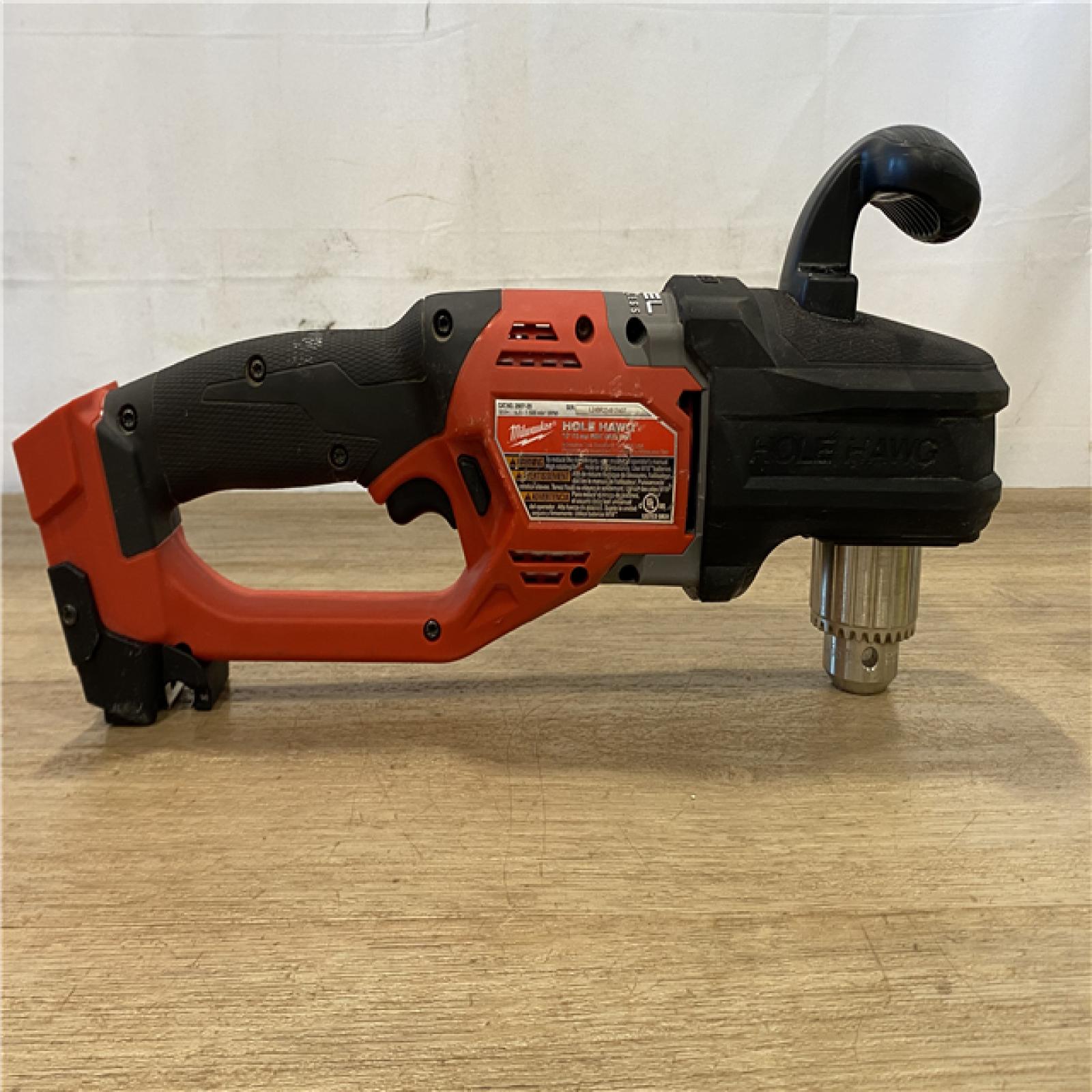AS-IS Milwaukee FUEL GEN II 18V Lithium-Ion Brushless Cordless 1/2 in. Hole Hawg Right Angle Drill (Tool-Only)