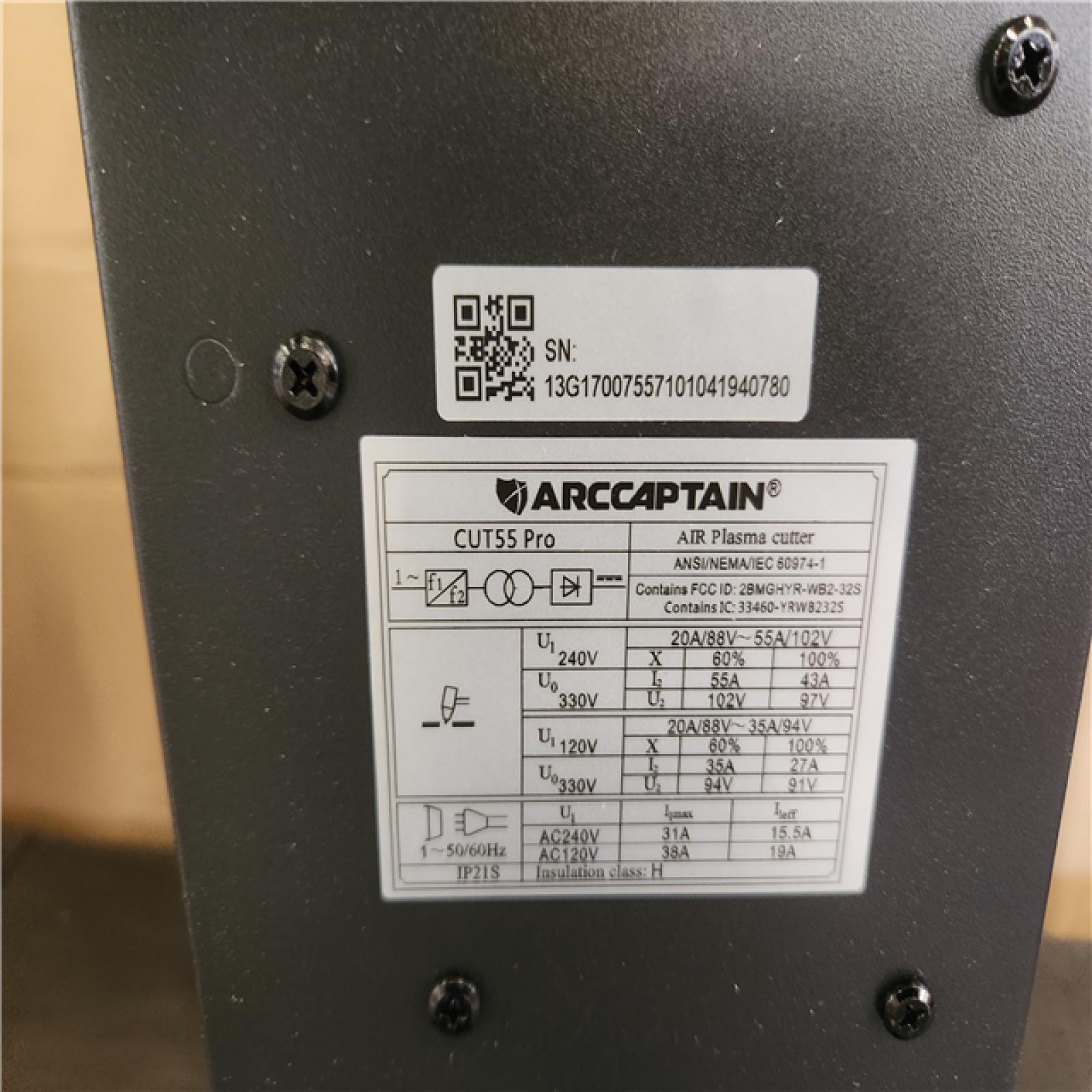 Phoenix NEW ARCCAPTAIN 55 Amp 120/240 Volts Electric (DC) Plasma Cutter Machine