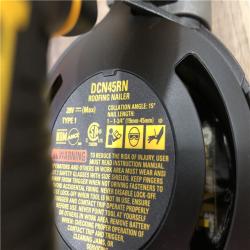 AS-IS DEWALT 20V MAX 15-Degree Electric Cordless Roofing Nailer (Tool Only)