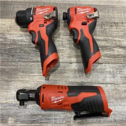 AS-IS Milwaukee 12-Volt Lithium-Ion Brushless Cordless Subcompact Drill &Impact Driver Combo Kit
