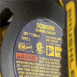 AS-IS DEWALT 20V MAX 15-Degree Electric Cordless Roofing Nailer (Tool Only)