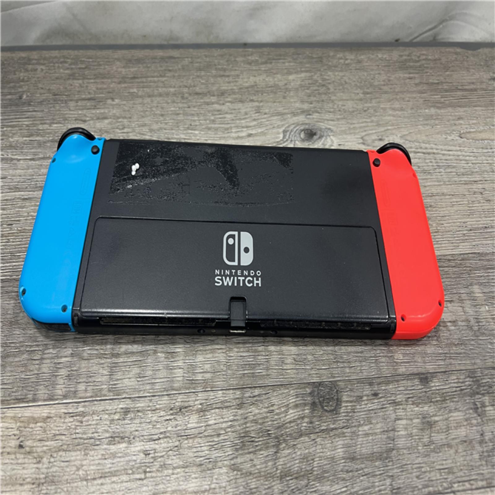 AS-IS Nintendo Switch - Neon Red & Neon Blue Joy-Con