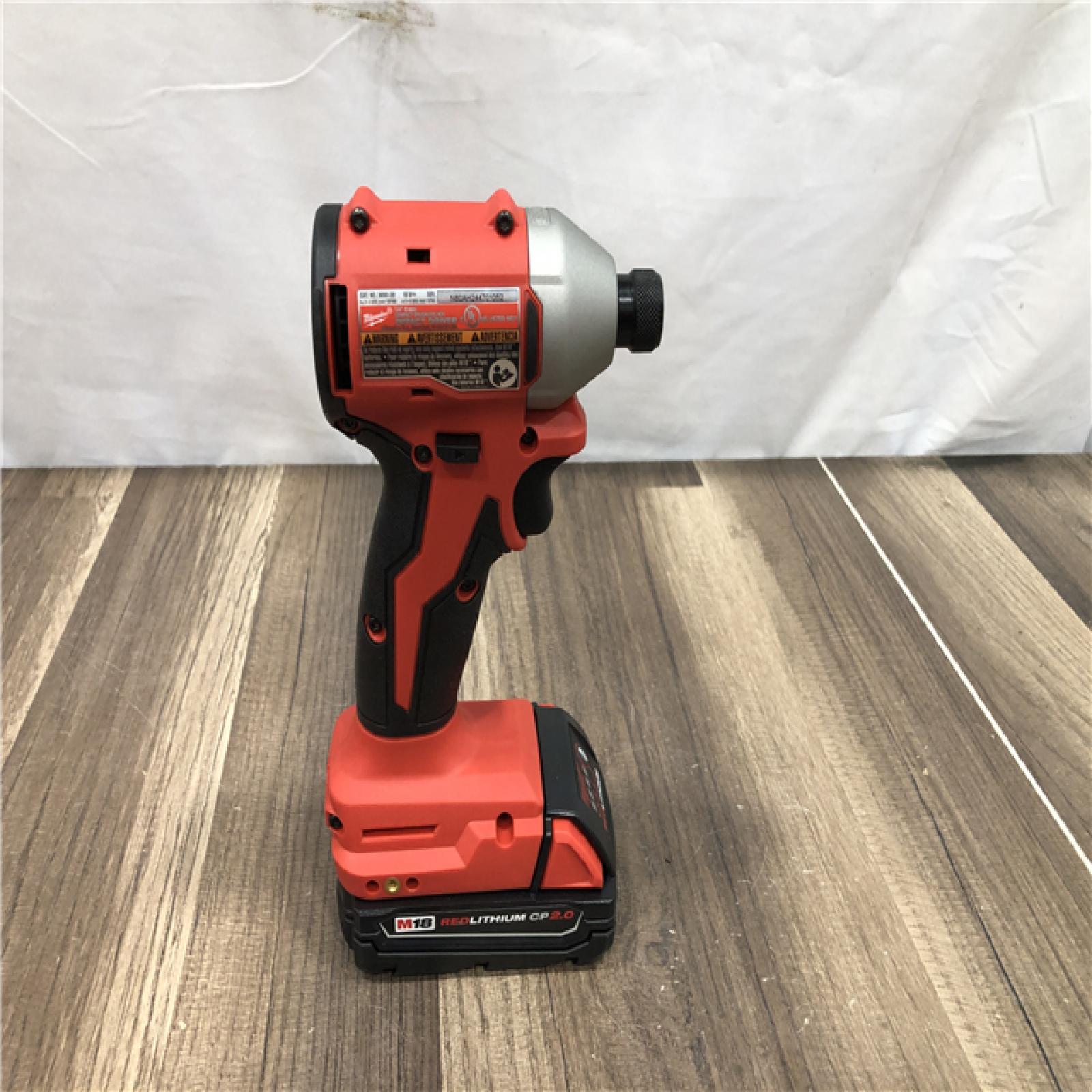 AS-IS Milwaukee  18V Lithium-Ion Brushless Cordless 1/4 in. Impact Driver Kit