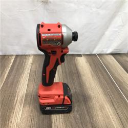 AS-IS Milwaukee  18V Lithium-Ion Brushless Cordless 1/4 in. Impact Driver Kit