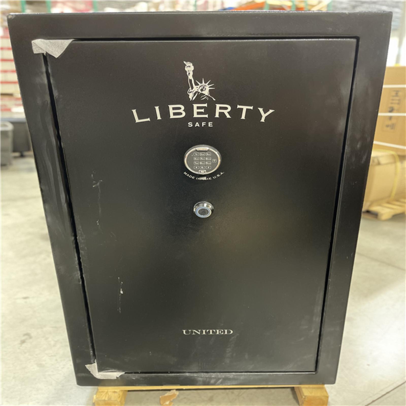 DALLAS LOCATION- AS-IS LIBERTY SAFE USA Series Black Textured 36 Electronic Gun Safe