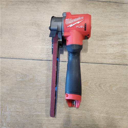 AS-IS- Milwaukee FUEL 12V Lithium-Ion Brushless Cordless 1/2 in. x 18 in. Bandfile (Tool-Only)
