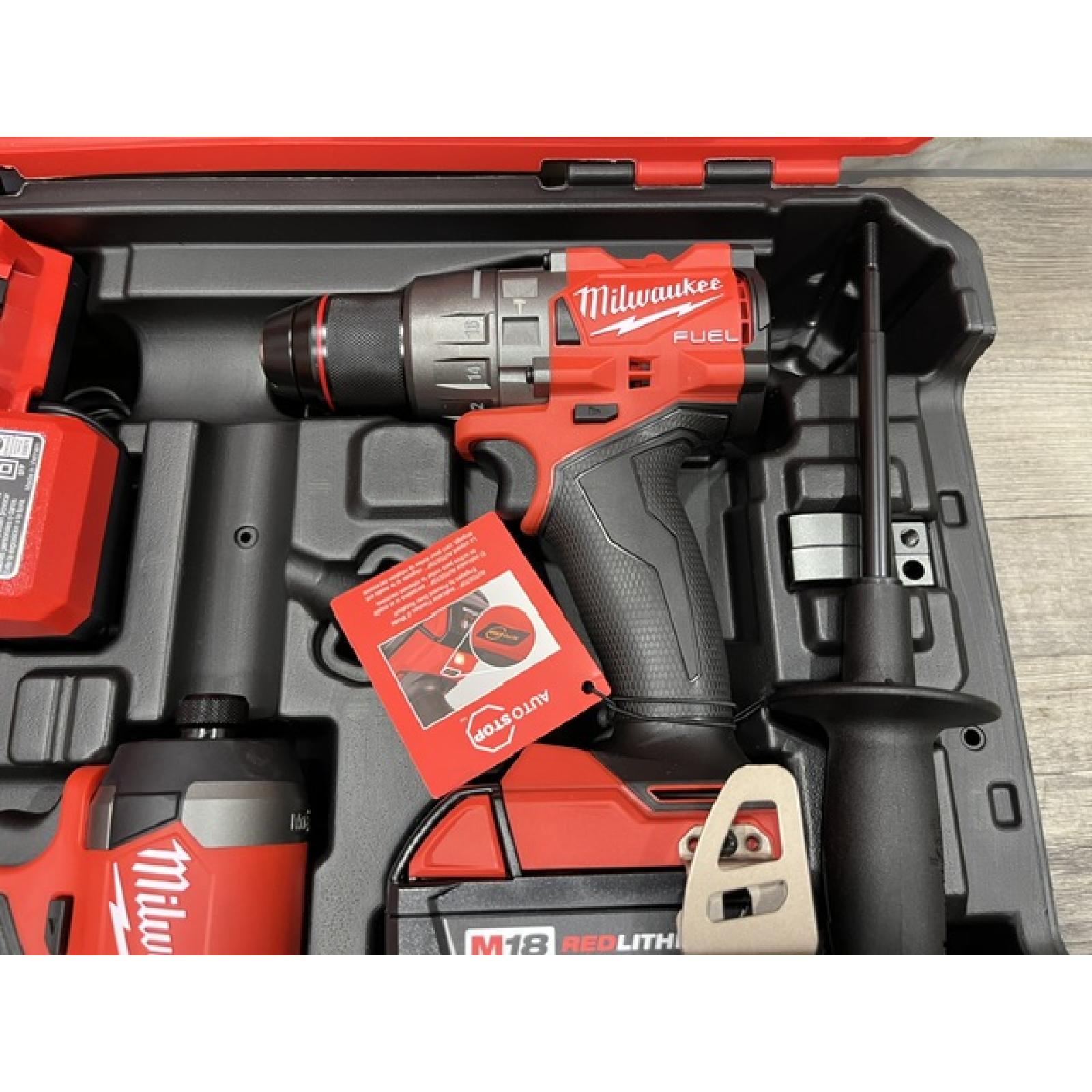 NEW - Milwaukee FUEL 18V Lithium-Ion Brushless Cordless Hammer Drill and Impact Driver Combo Kit