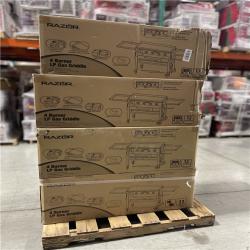 DALLAS LOCATION- Razor 37 in. 4-Burner Portable Propane Gas Griddle Flat Top Grill PALLET( UNITS 4)