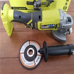 CALIFORNIA AS-IS RYOBI ONE+18V 4-1/2ANGLE GRINDER(TOOL ONLY)