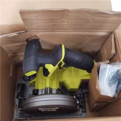 CALIFORNIA AS-IS RYOBI ONE+HP 18V COMPACT BRUSHLESS 6-1/2CIRCULAR SAW (TOOL ONLY)
