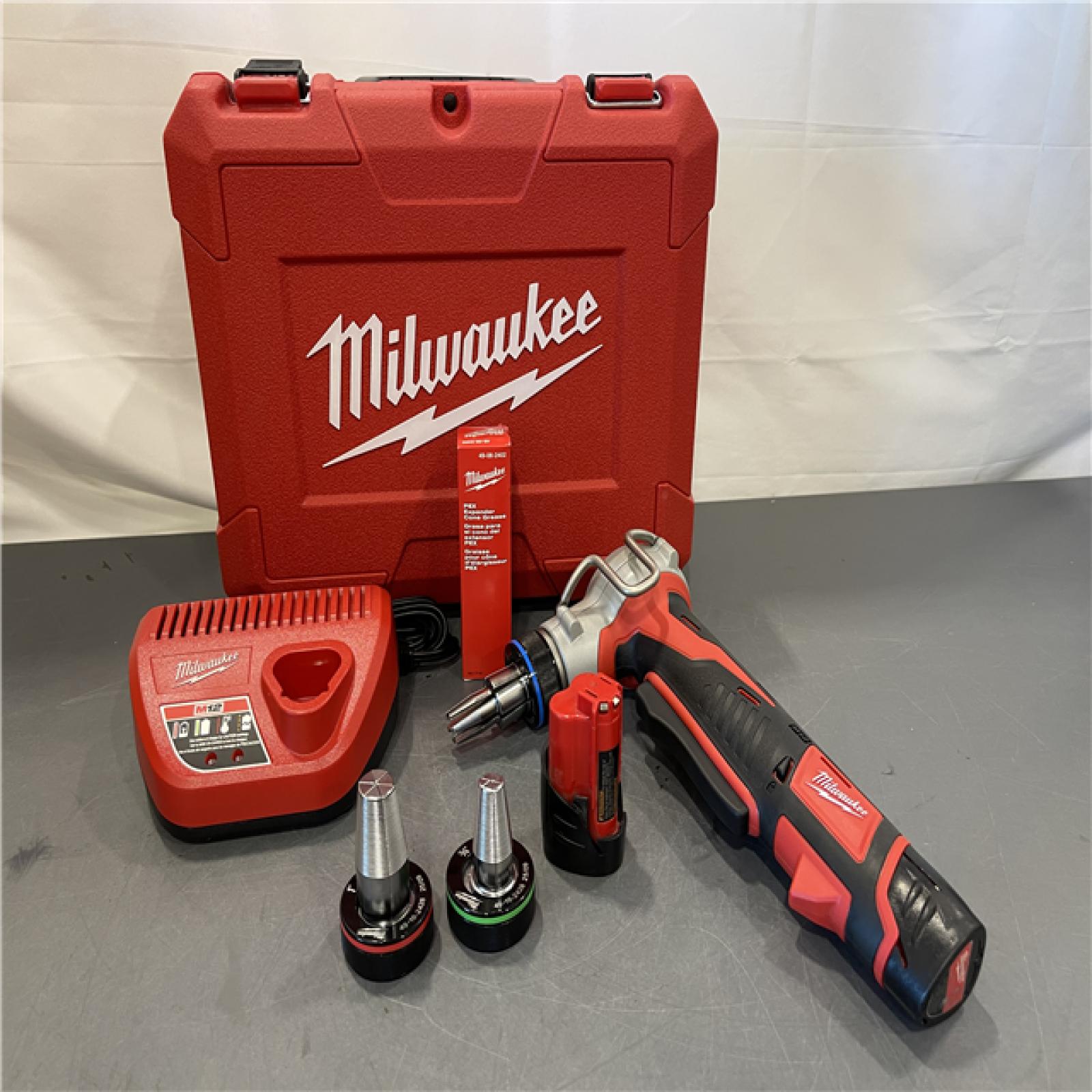 AS-IS - Milwaukee M12 12-Volt Lithium-Ion Cordless PEX Expansion Tool Kit