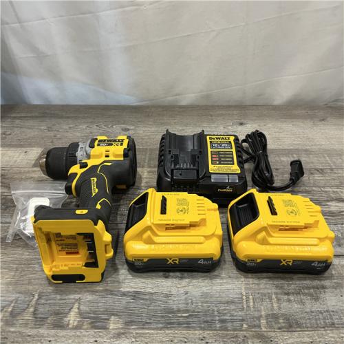 AS-IS DEWALT 20V XR Lithium-Ion Cordless Brushless 1/2 in. Drill/Driver Kit