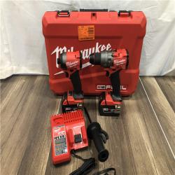 AS-IS Milwaukee FUEL 18V Lithium-Ion Brushless Cordless Hammer Drill and Impact Driver Combo Kit