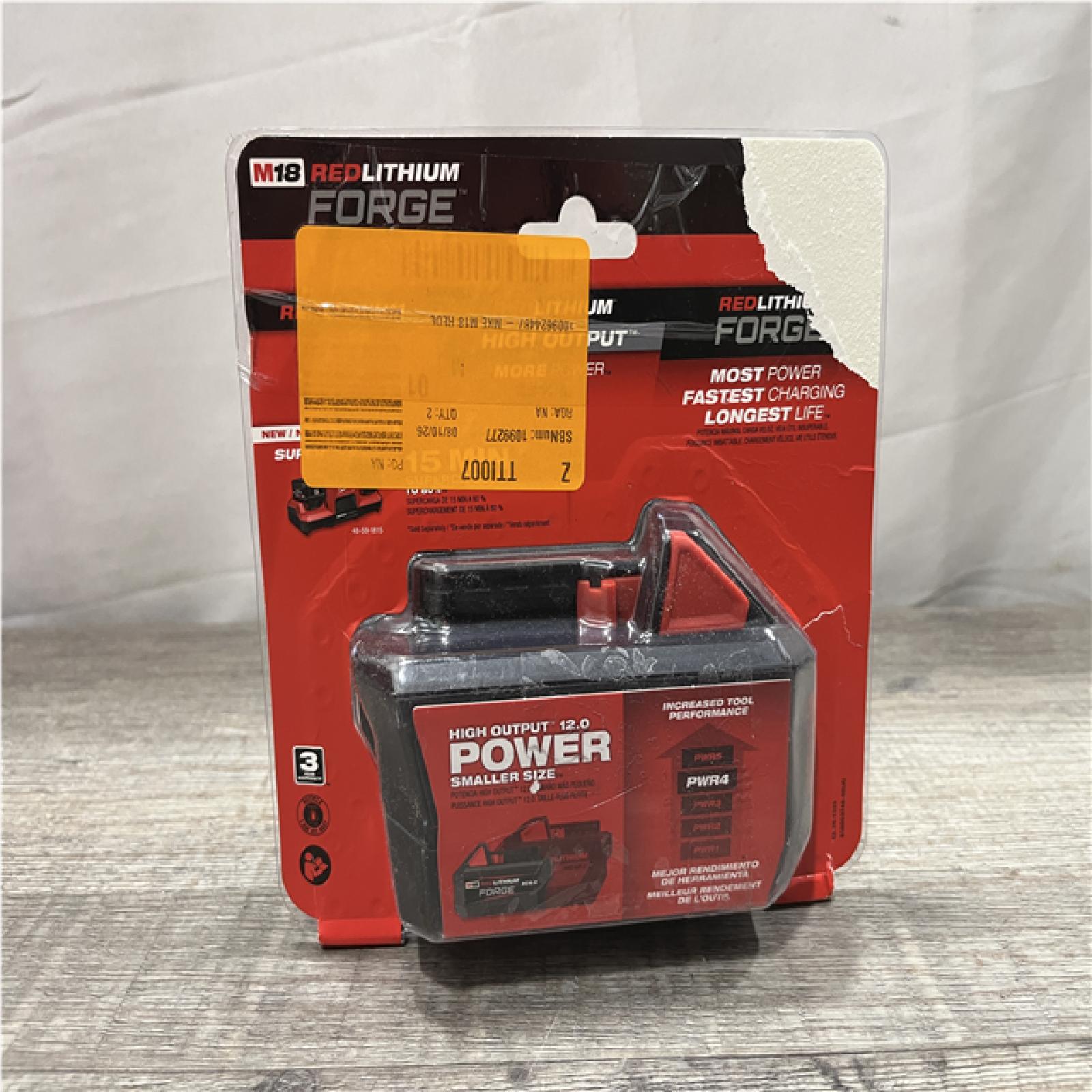 NEW - Milwaukee 18V Lithium-Ion REDLITHIUM FORGE 6.0 Ah Battery Pack