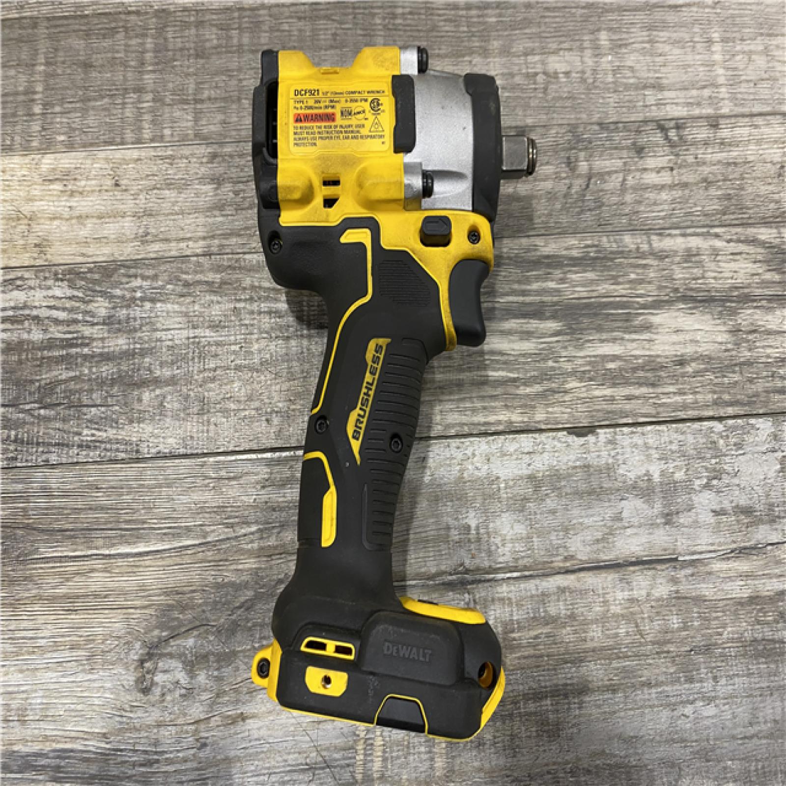 AS-IS DEWALT ATOMIC 20V MAX Cordless Brushless 1/2 in. Variable Speed Impact Wrench (Tool Only)
