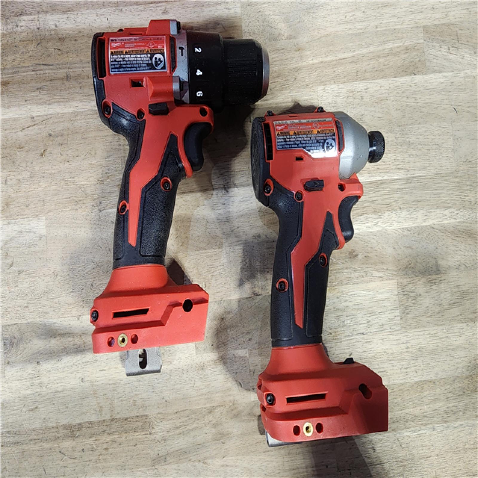HOUSTON LOCATION - AS-IS M18 18-Volt Lithium-Ion Brushless Cordless Compact Hammer Drill/Impact Combo Kit (2-Tool) with (2) Batteries, Bag