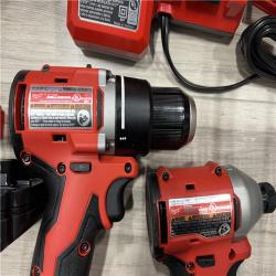 AS-IS MILWAUKEE M18 18V Lithium-Ion Cordless Combo Kit (8-Tool) with (3) Batteries  Charger and Tool Bag