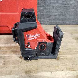 HOUSTON LOCATION - AS-IS Milwaukee-3632-21 M12 Green Beam Laser 360° 3-Plane Kit