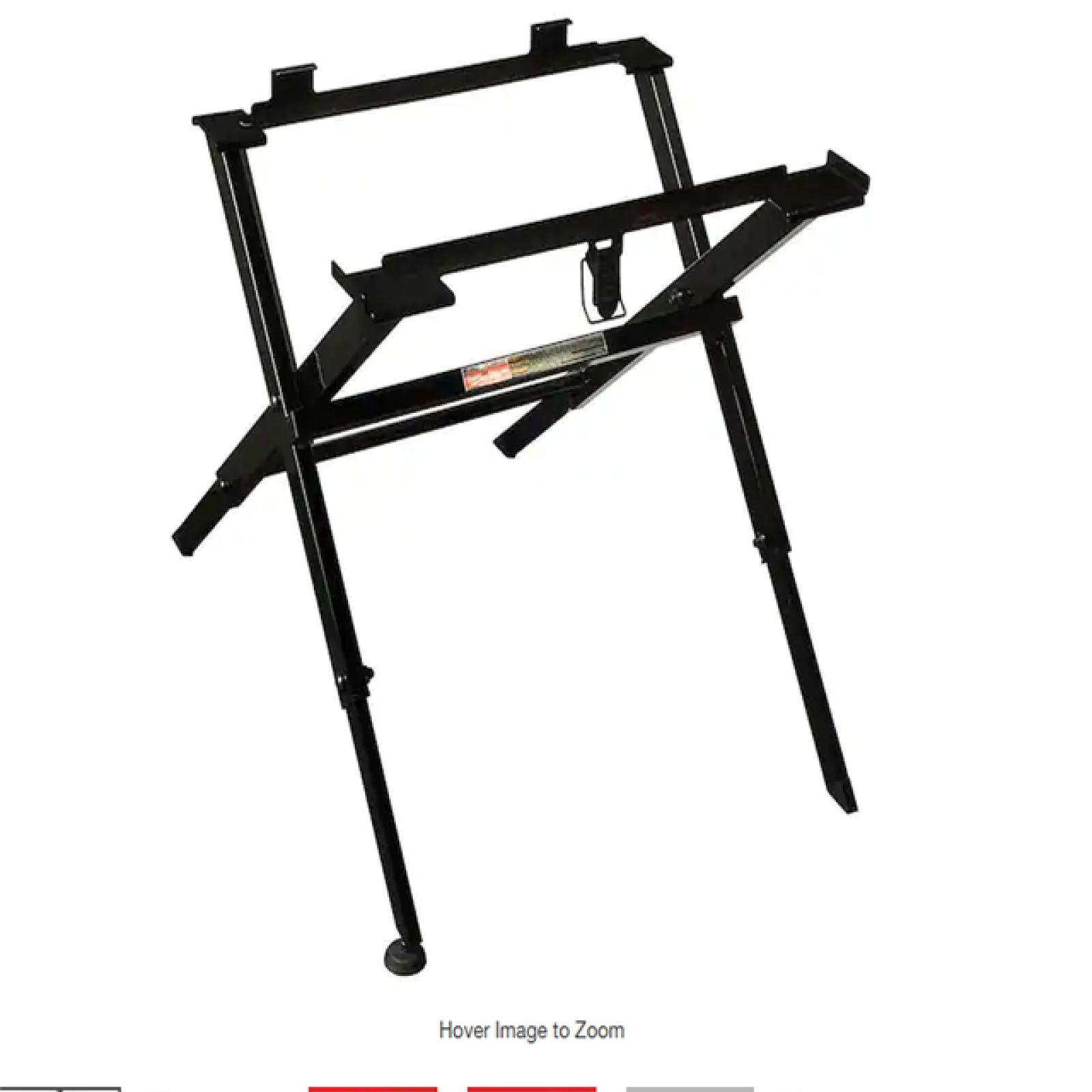 NEW! - Milwaukee 23.5 in. x 17.5 in. Universal Stationary Compact Folding Table Saw Stand
