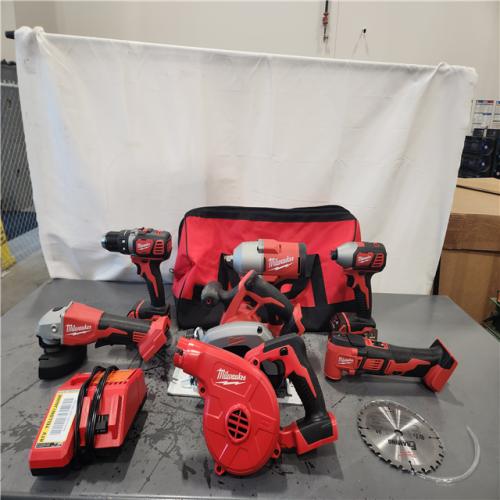 AS-IS- Milwaukee 18-Volt Lithium-Ion Cordless (7-Tool) Combo Kit