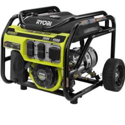 NEW! - RYOBI 3 600-Watt Gasoline Powered Recoil Start Portable Generator