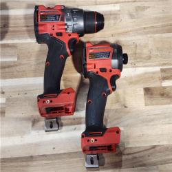 HOUSTON LOCATION - AS-IS MILWAUKEE 2 TOOL COMBO KIT W/ (2) BATTERY & CHARGER