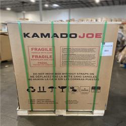 DALLAS LOCATION - Kamado Joe Big Joe III 24 in. Charcoal Grill in Red with Cart, Side Shelves, Grate Gripper, and Ash Tool