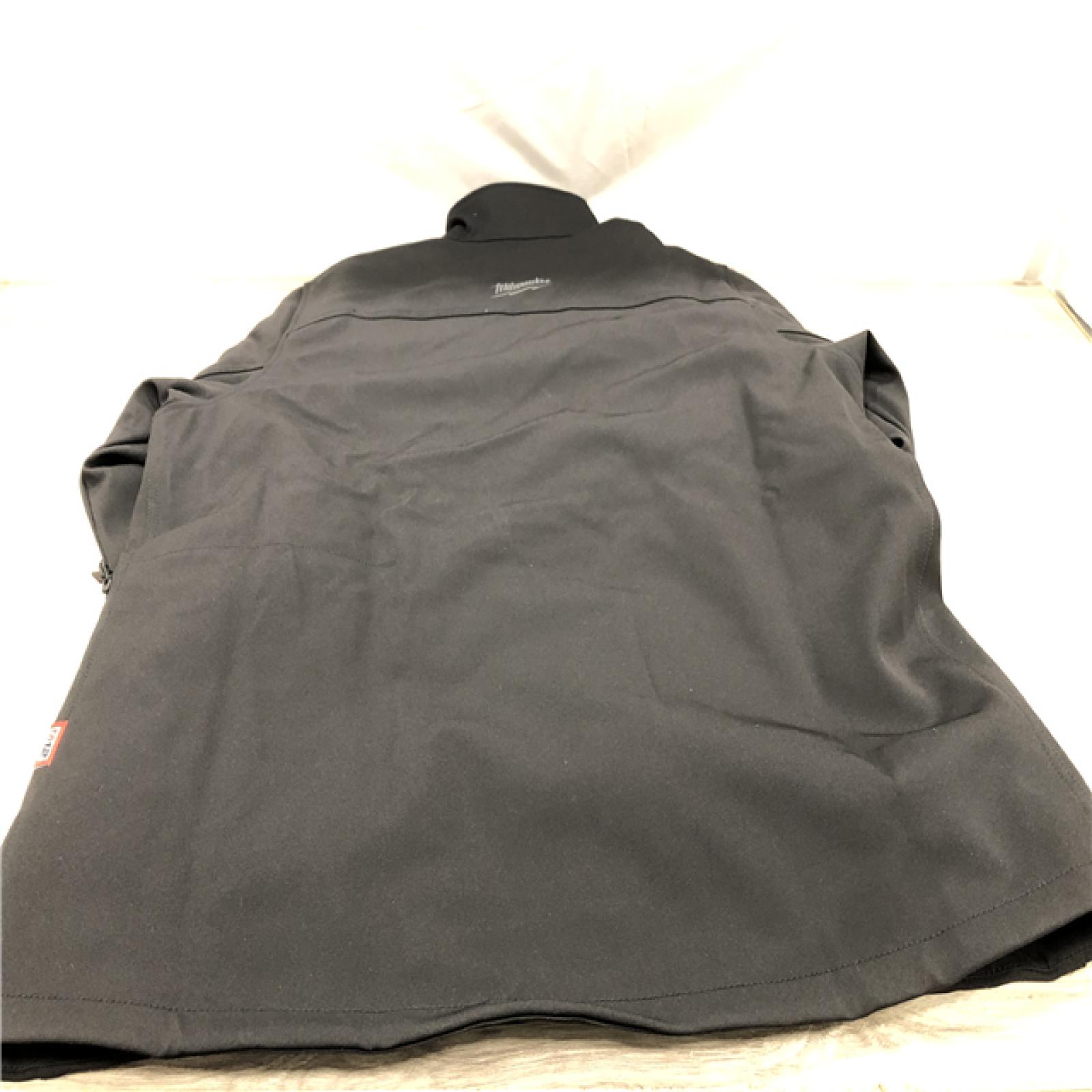 AS-IS Milwaukee Men's X-Large M12 12V Cordless TOUGHSHELL Black Heated Jacket (Jacket/Charger Only)
