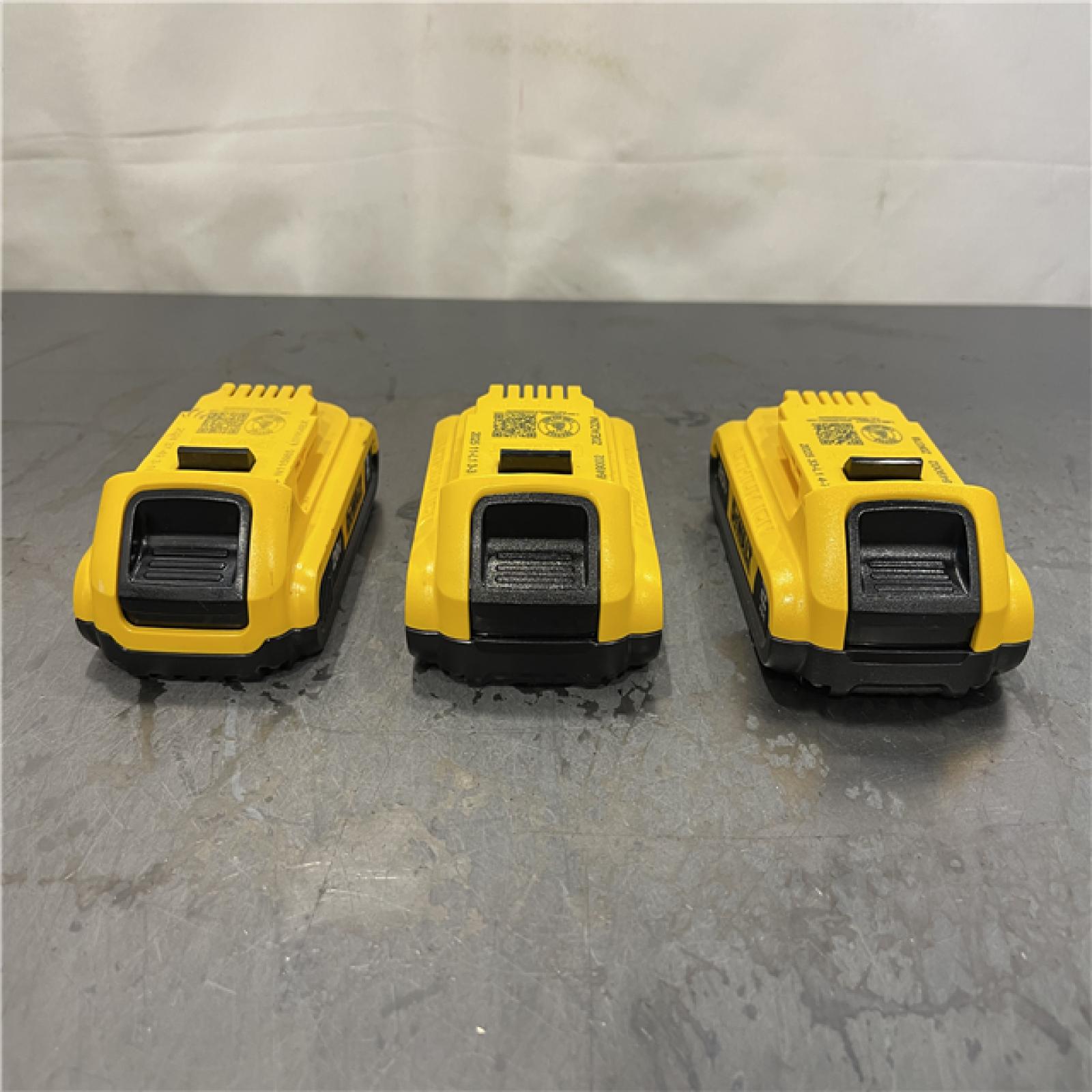 AS-IS - DeWalt 20V MAX Lithium-Ion 2.0Ah Compact Battery Pack Kit (3 -Pack)