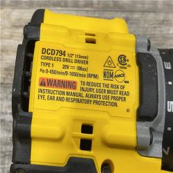 AS-IS DEWALT Atomic 20V Lithium-Ion Cordless Compact 1/2 in. Drill/Driver Kit