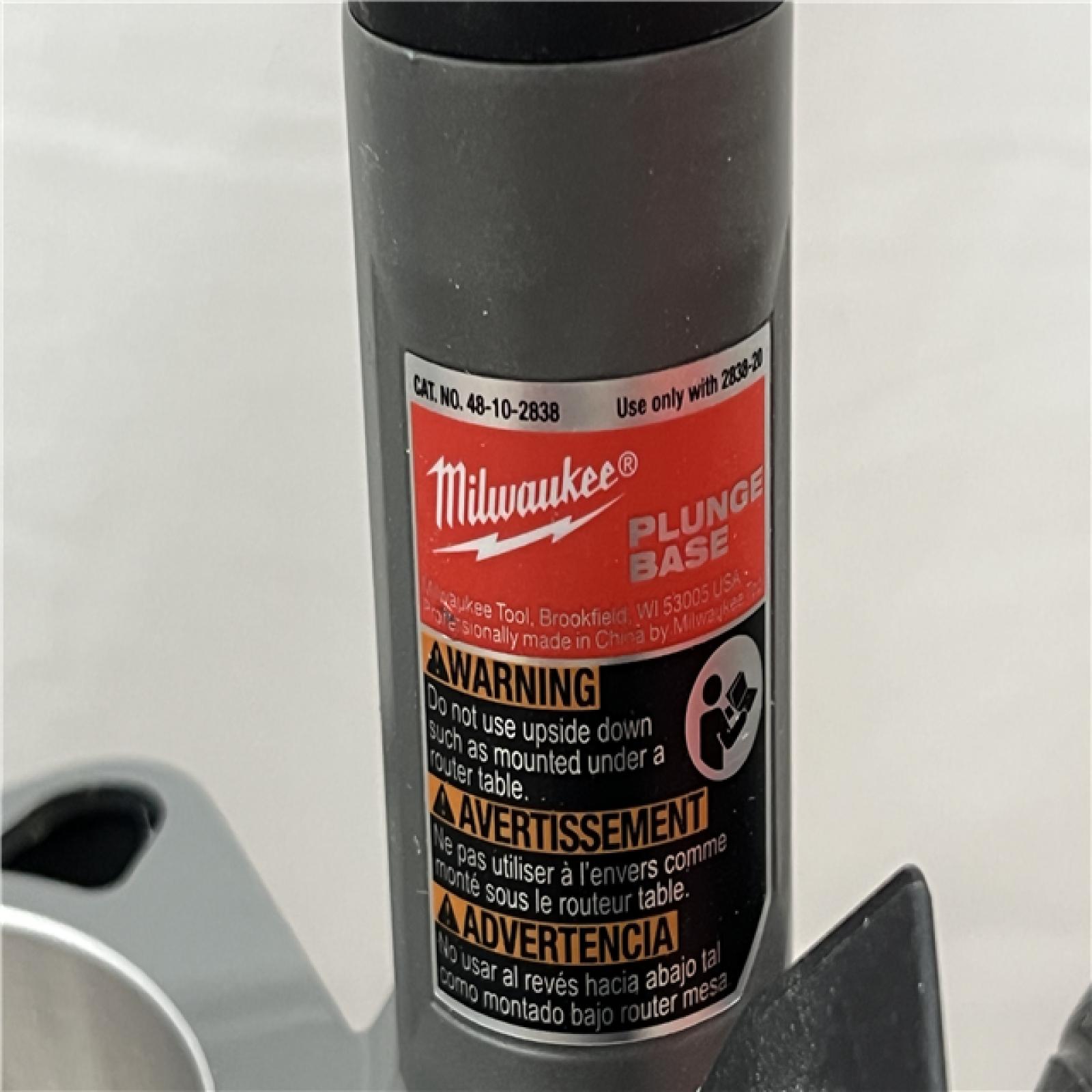 AS-IS Milwaukee M18 FUEL 18-Volt Lithium-Ion Cordless Brushless 1/2 in. Router Plunge Base Kit