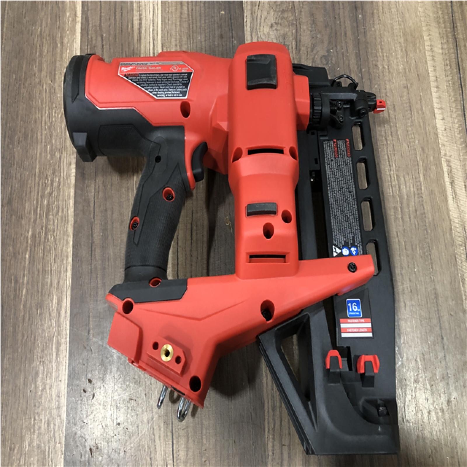 AS-IS Milwaukee FUEL 18-Volt Lithium-Ion Brushless Cordless Gen ll 16-Gauge Straight Finish Nailer (Tool Only)