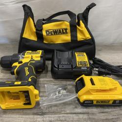 AS-IS DEWALT Atomic 20V Lithium-Ion Cordless Compact 1/2 in. Drill/Driver Kit